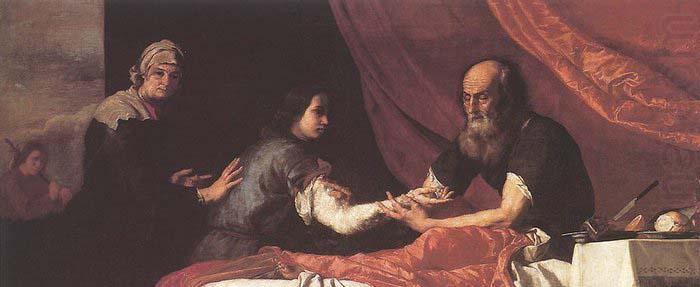 Jusepe de Ribera Jacob Receives Isaac-s Blessing china oil painting image